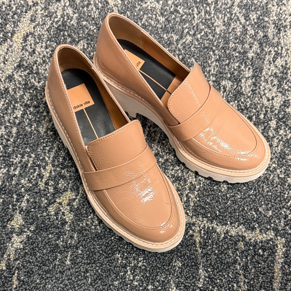 DV by Dolce Vita Glossy Nude Loafers
